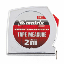 MTX 3mx13mm "CHROME" mérőszalag kétoldalas mérőműszer