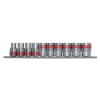 MTX 8-19mm 3/8 hatlapfejû dugókulcs készlet