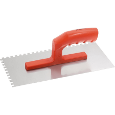 MTX Acél Simító glettas 280x130mm fogazott 6x6mm mûanyag nyéllel kőműves és burkoló szerszám