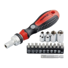 MTX Fordított csavarhúzó fejkészlettel 1/4" racsnis 16db bitfej készlet