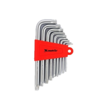 MTX torx fényes extra hosszú kulcsszett T10-T50 CrV 9db fogó