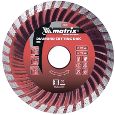 MTX Turbó Gyémántvágó tárcsa 115x22,2mm száraz barkácsgép tartozék