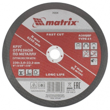 MTX vágókorong fém 230x2,0x22,23mm csiszolókorong és vágókorong