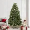  Mű karácsonyfa LED -es lámpákkal Zöld 240 cm PVC és fém