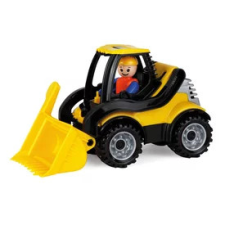  Műanyag földmunkagép, 21 cm, sofőrrel autópálya és játékautó