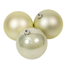  Műanyag gömb fehér menta 8cm 6db-os karácsonyfadísz