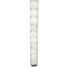  Műanyag gömb gyapjú fehér 6cm 10db-os dekorációs kellék
