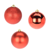  Műanyag gömb piros mix 10cm