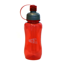 Műanyag kulacs - villamosos 500 ml, átlátszó piros (MVK Zrt.) kulacs, kulacstartó