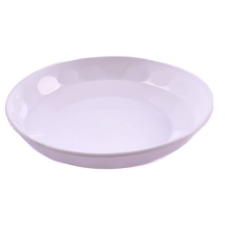 Műanyag mintás mély tányér 220x25mm tányér és evőeszköz