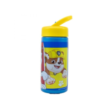 Műanyag palack kihúzható szívószállal PAW PATROL, 410ml, 74631 kulacs, kulacstartó