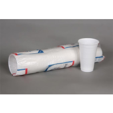 . Műanyag pohár, 3 dl, 50 db, fehér konyhai eszköz