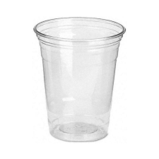 Műanyag pohár átlátszó - PP 400ml party kellék