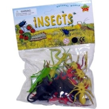  Műanyag rovarok csomagban játékfigura