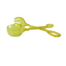  Műanyag saláta kiszedő olló sárga (102) konyhai eszköz