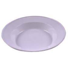  Műanyag sima mély tányér 205x40mm tányér és evőeszköz