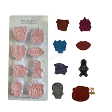  Műanyag sütemény kiszúró és nyomda-kísértetháza sütés és főzés