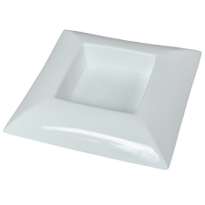  Műanyag tál négyzet alakú fehér 24 x 24cm dekorációs kellék