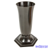  Műanyag talpas sírváza D15cm M34cm - Grafit