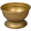  Műanyag talpas tál arany D20cm M12cm