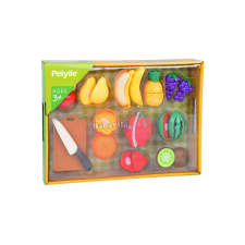  Műanyag vágható gyümölcs vágódeszka + kés konyhai játékkészlet konyhai eszköz