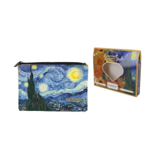  Műbőr neszesszer 22x16,5x1cm,Van Gogh:Csillagos éj smink kiegészítő