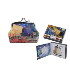 Műbőr pénztárca 9x7,5x2cm,Van Gogh:Kávéház Éjjel pénztárca