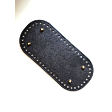  Műbőr táskaalj, fekete 22x10cm rövidáru