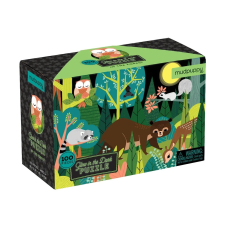  Mudpuppy erdei állatok világító puzzle - 100 darabos puzzle, kirakós