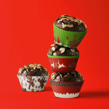 [] Muffin papír szett - karácsonyi - 100 db / csomag karácsonyi dekoráció