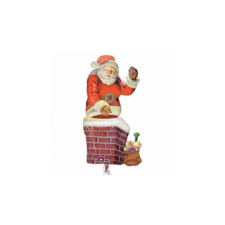 MultiBalloon - Télapó a kéményben fólia lufi - 73 cm x 134 cm party kellék