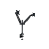 MULTIBRACKETS 2 karos asztali konzol, M VESA Gas Lift Arm Dual Black HD (15-32", max.VESA: 100×100 mm, 21 kg)