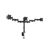  MULTIBRACKETS Asztali konzol (3 képernyős rögzítőkar), M Deskmount Basic Triple (15-27", max.VESA: 100×100 mm, 8 kg)