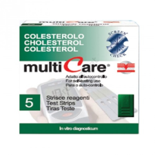 MultiCare IN Multicare IN koleszterin tesztcsík 5 db. vércukorszintmérő