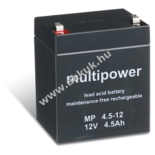Multipower Ólom akku 12V 4,5Ah (Multipower) típus MP4,5-12 elektromos tápegység