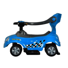 Multistore Ecotoys bébitaxi hangeffekttel, háttámlával és tolókarral - kék lábbal hajtható járgány