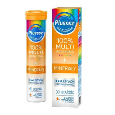 Multivitamin és ásványi anyagokat tartalmazó Plusssz 100% étrend-kiegészítő - 20 db pezsgőtabletta vitamin és táplálékkiegészítő