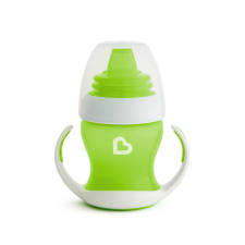 MUNCHKIN Gentle tanulópohár puha csőrrel 4hó, 118ml, zöld itatópohár