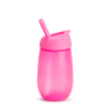 MUNCHKIN Simple Clean itatópohár szétnyitható szívószállal 12hó, 296ml, pink