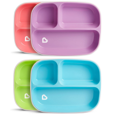  Munchkin tányér szett háromrekeszes tapadó aljú Splash 2db 6hó babaétkészlet