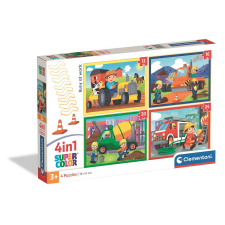 Munkagépek Busy at Work 4 az 1-ben puzzle Clementoni puzzle, kirakós