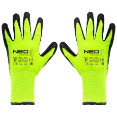  Munkakesztyű, hőszigetelt, latex bevonatú akril anyag, 4142X, 9"