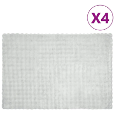  Műnyúl szőrmés takaró 4 pcs Szürke 150 x 220 cm Poliészter lakástextília