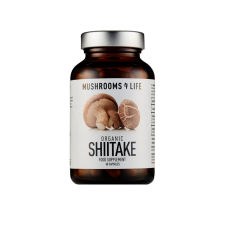 Mushrooms4life Shiitake gomba, bio 60 db  Mushrooms4life vitamin és táplálékkiegészítő
