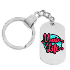  Music is Life (2) kulcstartó, választható több formában és színben kulcstartó