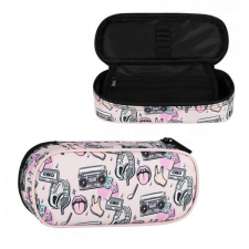  Music ovális tolltartó gumipánttal - 22x6x10 cm tolltartó