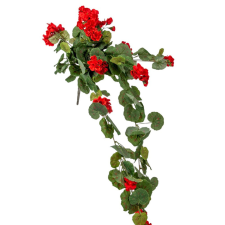  Muskátli futó piros 76cm dekorációs kellék