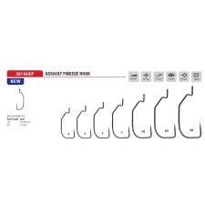 MUSTAD ASSAULT FINESSE TITANX 1 8DB/CS horog