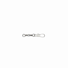 MUSTAD BARREL SWIVEL WITH INTERLOCK SNAP 5×B4 10DB/CSOMAG horgászkiegészítő