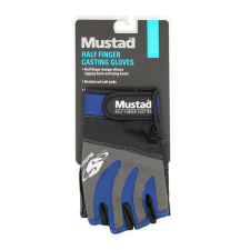 MUSTAD HALF FINGER CASTING GLOVES SIZE S horgászkiegészítő
